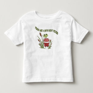 Camiseta Infantil Os sapos são os melhores amigos dos meninos