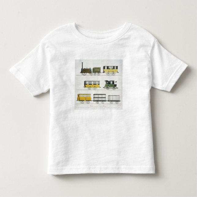 Camiseta Infantil Os treinadores empregados na estrada de ferro, (Frente)