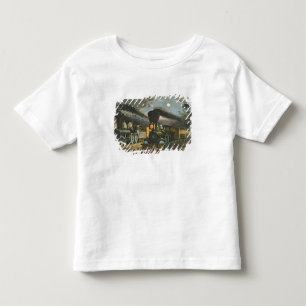 Camiseta Infantil Os trens expressos do relâmpago, 1863