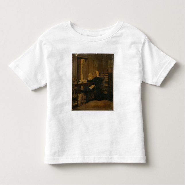 Camiseta Infantil Otto von Bismarck em seu estudo (Frente)