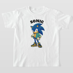 Camiseta Infantil Ourico-Cacheiro Azul Rápido 🌀💙