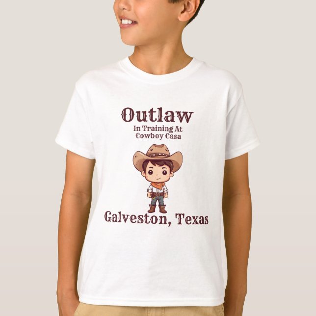 Camiseta infantil Outlaw in Training (Frente)