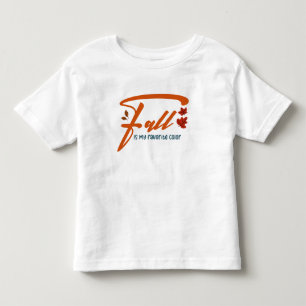 Camiseta Infantil Outono É Minha Cor Favorita – Estética de Outono A