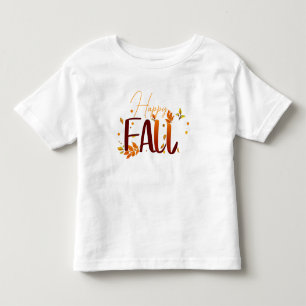Camiseta Infantil outono/outono/Folhas