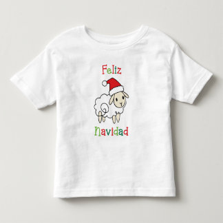 Camiseta Infantil Ovelha de Natal Fofa – Feliz Navidad