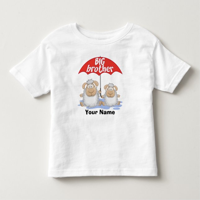 Camiseta Infantil Ovelha Grande Irmão (Frente)