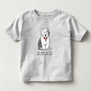 Camiseta Infantil Ovino Inglês (Cinza 1) Raiva Encharcado