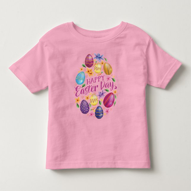 Camiseta Infantil Ovo do dia da páscoa, Páscoa engraçada (Frente)
