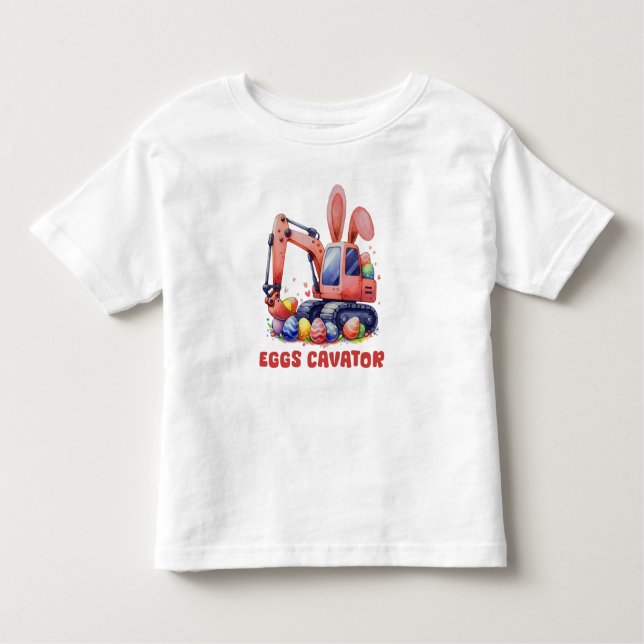 Camiseta Infantil Ovos Cavador Caça-Caça-Ovo (Frente)