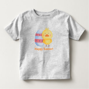 Camiseta Infantil Ovos de felz pascoa e Pintinhos para bebês