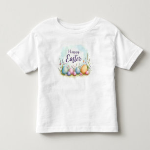 Camiseta Infantil Ovos de Páscoa Elegantes Coleção Bonita