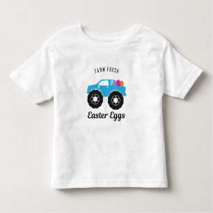 Camiseta Infantil Ovos de Páscoa frescos de fazenda