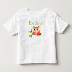 Camiseta Infantil Owl Big Sister