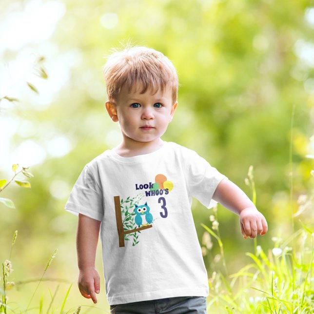 Camiseta Infantil Owl Birthday (Criador carregado)