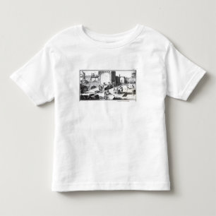 Camiseta Infantil P0Ň:canteiros no trabalho, gravado por Lucotte