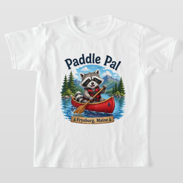 Camiseta Infantil Paddle Pal Fryeburg Maine (Postura )