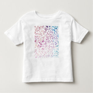 Camiseta Infantil Padrão abstrato Terrazzo Mosaico rosa e azul