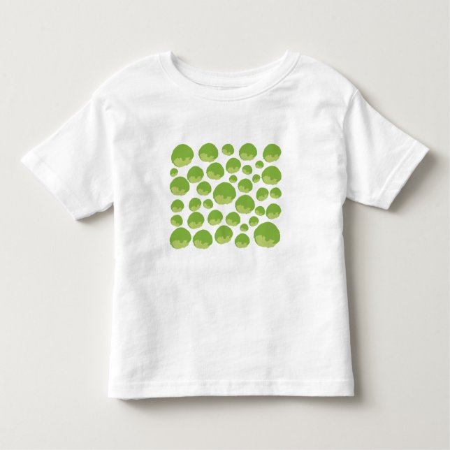 Camiseta Infantil Padrão de alface (Frente)