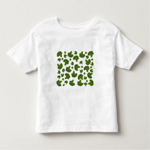 Camiseta Infantil Padrão de brócolis