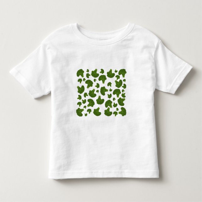 Camiseta Infantil Padrão de brócolis (Frente)