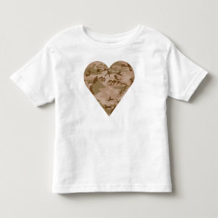 Camiseta Infantil Padrão de Camuflagem do Deserto, Padrão Militar, E