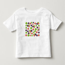 Camiseta Infantil Padrão de Fruta de Verão da Fig Mediterrânica