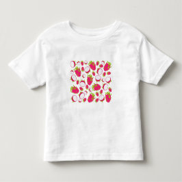 Camiseta Infantil Padrão de Fruta do dragão