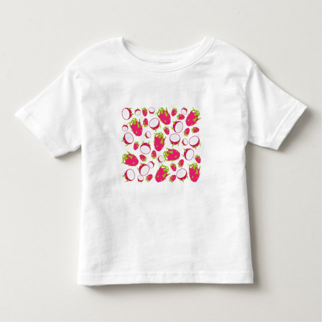 Camiseta Infantil Padrão de Fruta do dragão (Frente)