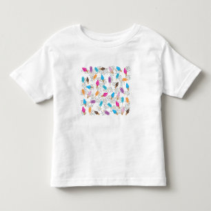 Camiseta Infantil Padrão de Sorvete de Verão Colorido