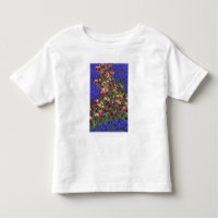 Padrão de tulipas e flores de jacinto de uva,