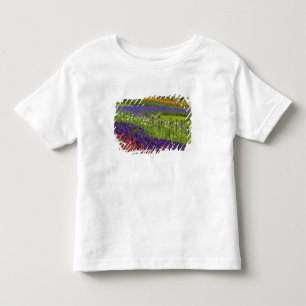 Camiseta Infantil Padrão de tulipas jacinto e Jacinto-dos-jardins