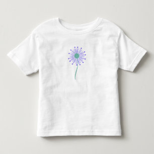 Camiseta Infantil Padrão floral fofo de fundo