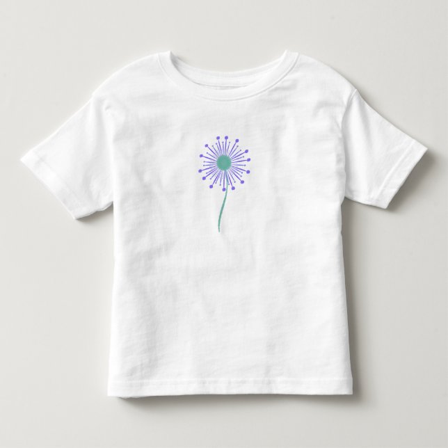 Camiseta Infantil Padrão floral fofo de fundo (Frente)
