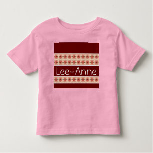 Camiseta Infantil Padrão Floral Realçado De Faixa