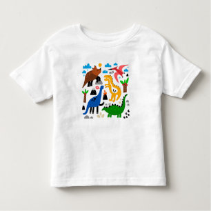 Camiseta Infantil Padrão perfeito dos dinossauros