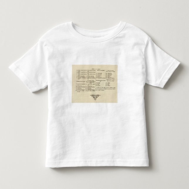 Camiseta Infantil Página de índice 3 do frontispício de St (Frente)