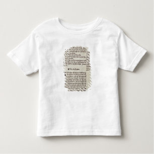 Camiseta Infantil Página do texto do antigo testamento