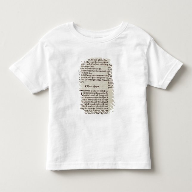 Camiseta Infantil Página do texto do antigo testamento (Frente)