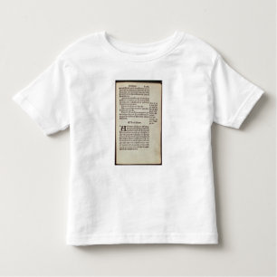 Camiseta Infantil Página do texto do antigo testamento