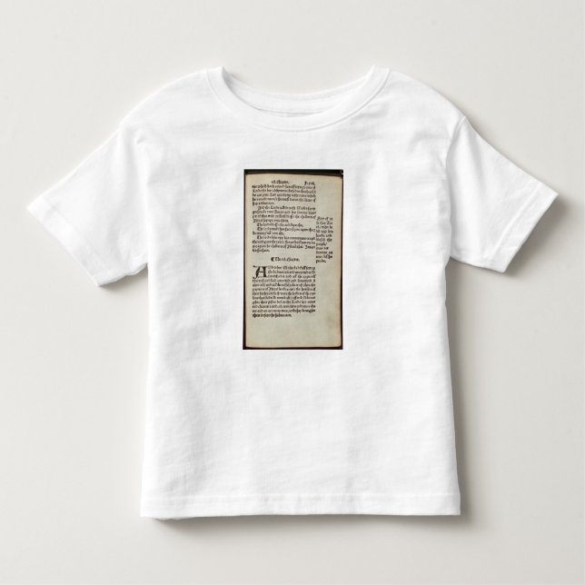 Camiseta Infantil Página do texto do antigo testamento (Frente)