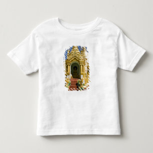 Camiseta Infantil Pagode Shwedagon (Paya), grande local de templo qu