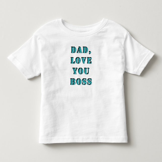 CAMISETA INFANTIL PAI, AMO VOCÊ CHEFE 2 (Frente)