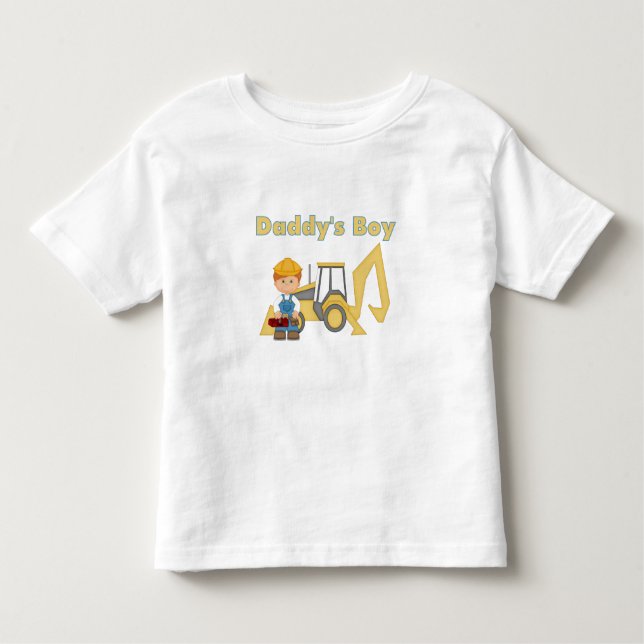 Camiseta Infantil Pai Boy Backhoe (Frente)