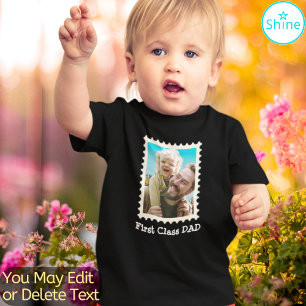 Camiseta Infantil Pai de Fotografia Personalizado Padre I Adora Melh