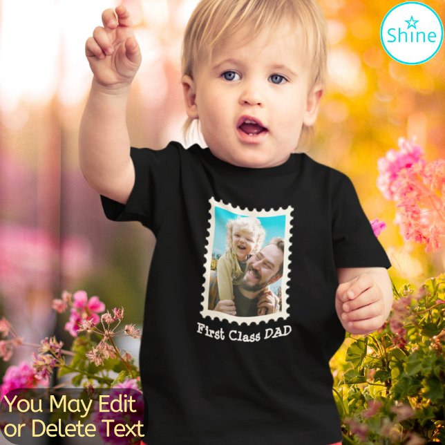 Camiseta Infantil Pai de Fotografia Personalizado Padre I Adora Melh (Criador carregado)