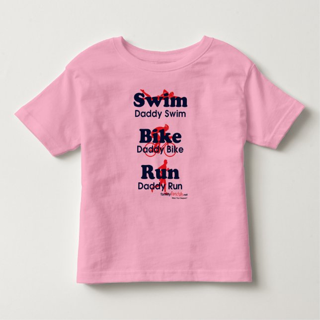 Camiseta Infantil Pai do Triathlon (Frente)