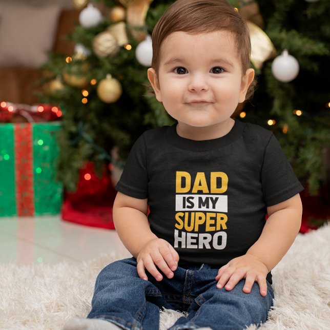 Camiseta Infantil Pai É Meu Super Herói (Criador carregado)