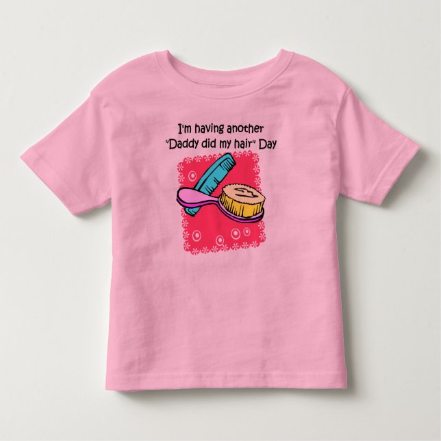 Camiseta Infantil Pai Fez Meu Cabelo (Frente)