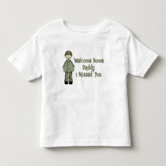 Camiseta Infantil Pai Home bem-vindo (filho do exército)