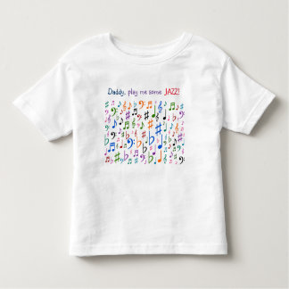 Camiseta Infantil Pai, jogue-me um pouco de JAZZ!